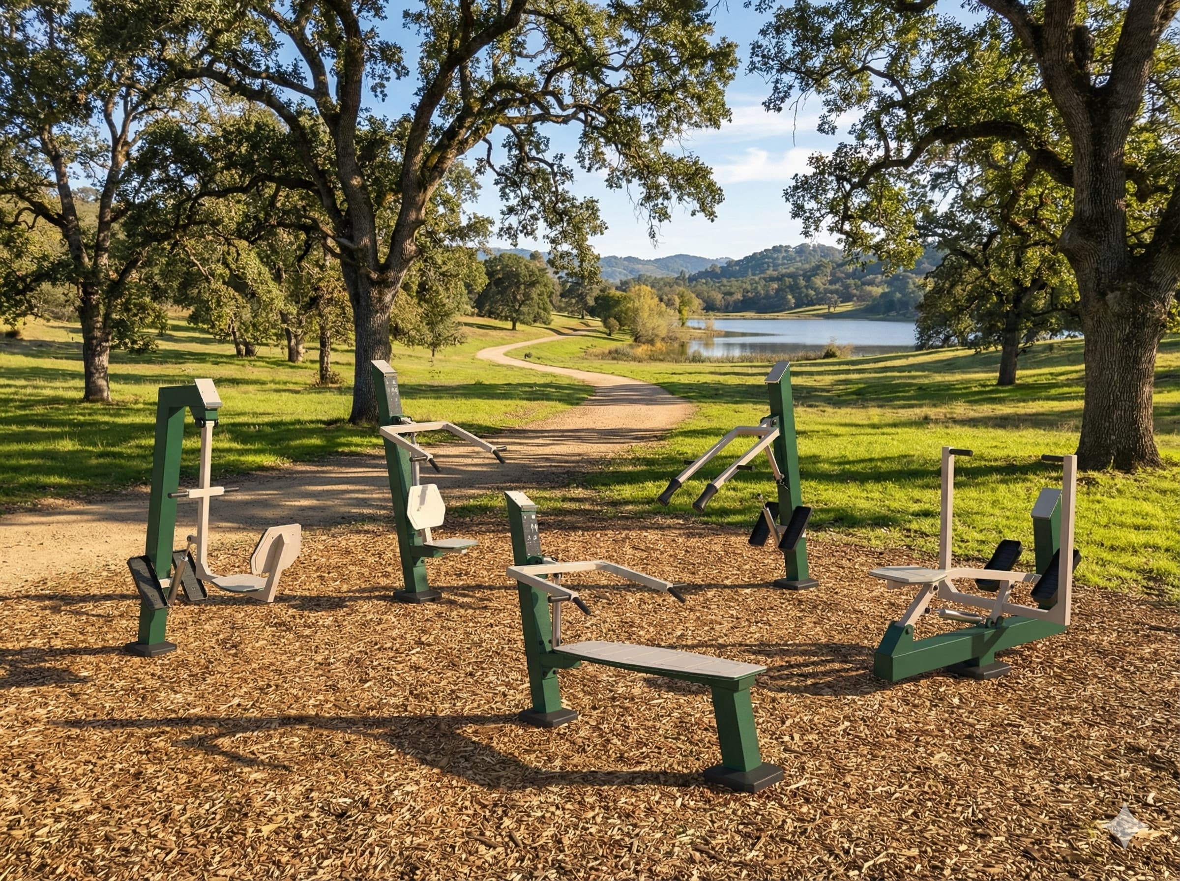 Green Power Line Products outdoors in a park